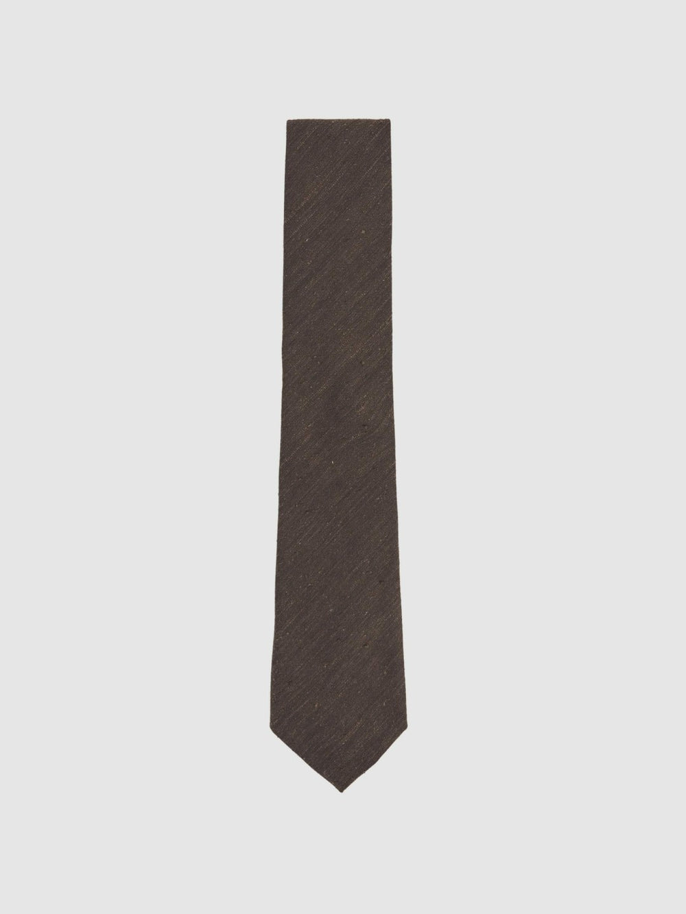 Silk Blend Textured Tie Chocolate Brown | Men