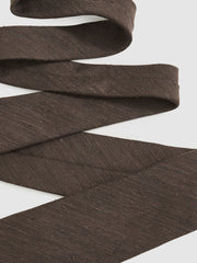 Silk Blend Textured Tie Chocolate Brown | Men