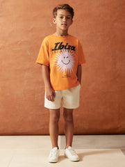 3-9 yrs SmileyWorld Sun Motif T-Shirt Orange | Children & Baby