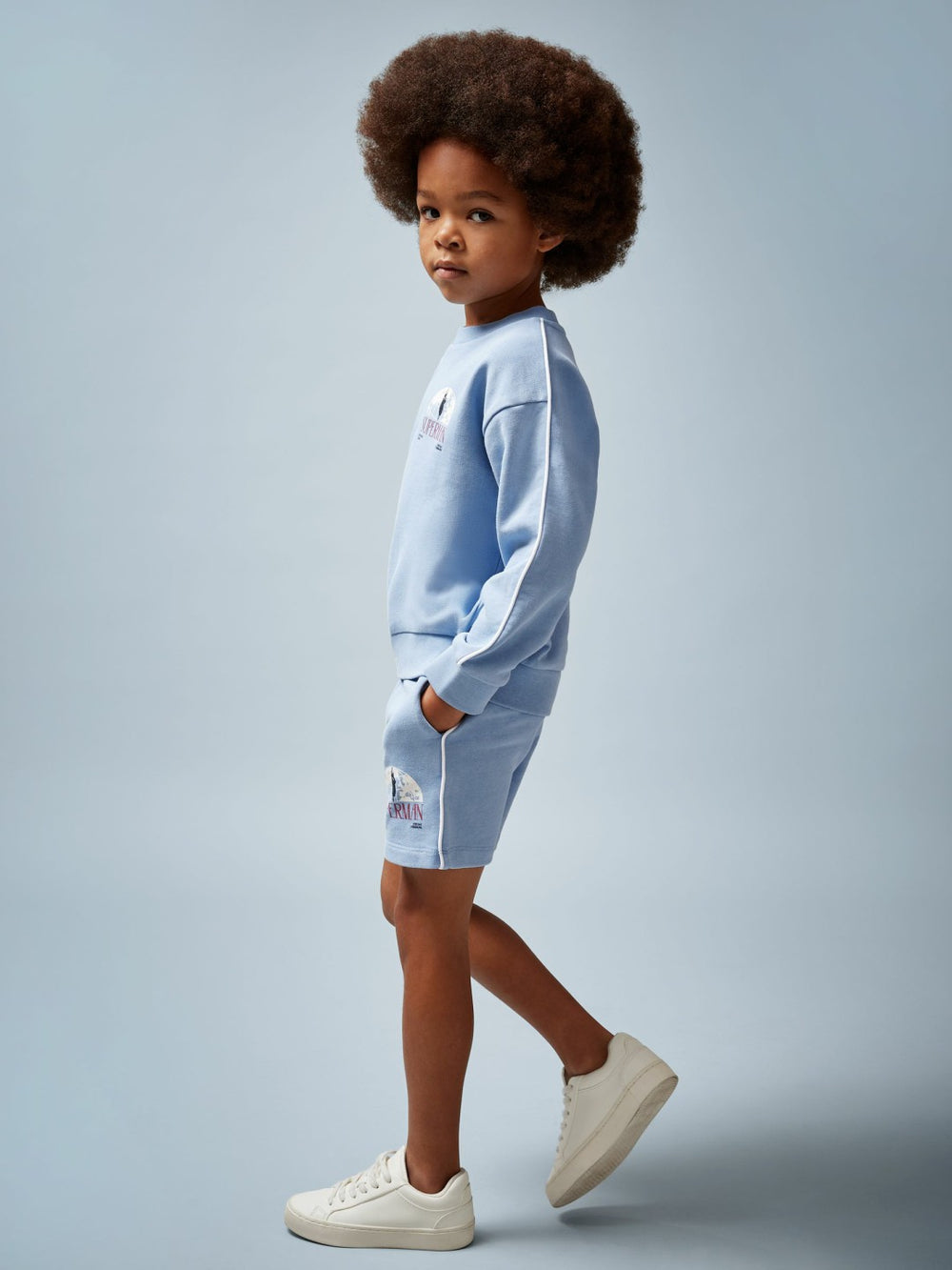 3-9 yrs Superman Logo Print Sweatshirt Light Blue | Children & Baby