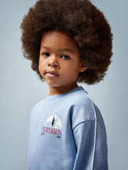 3-9 yrs Superman Logo Print Sweatshirt Light Blue | Children & Baby