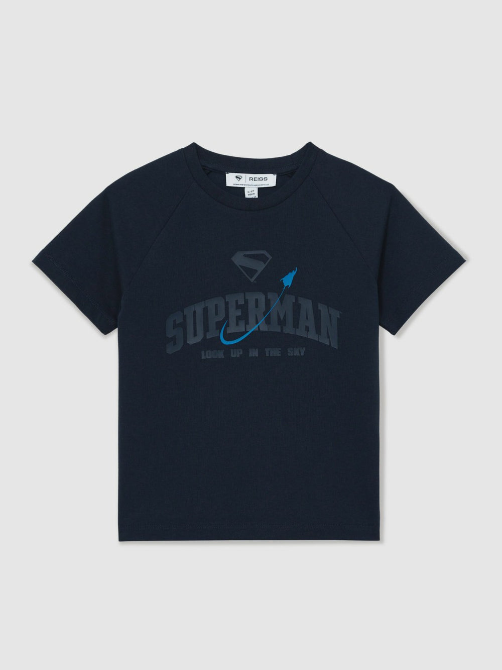 3-9 yrs Superman Raglan Logo T-Shirt Navy Blue | Children & Baby