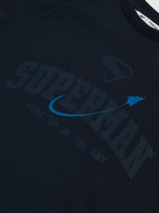 3-9 yrs Superman Raglan Logo T-Shirt Navy Blue | Children & Baby
