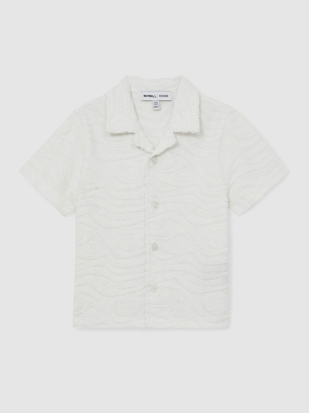13-14 yrs SmileyWorld Wave Texture Shirt White | Children & Baby