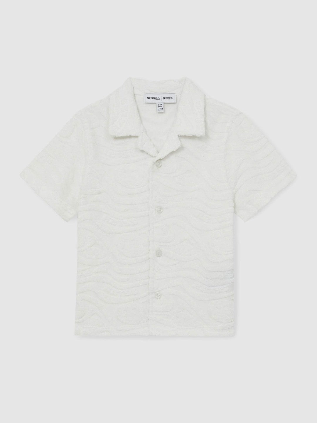 13-14 yrs SmileyWorld Wave Texture Shirt White | Children & Baby