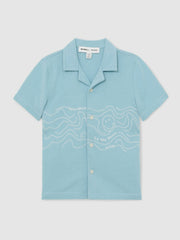 3-9 yrs SmileyWorld Embroidered Shirt Sky Blue | Children & Baby