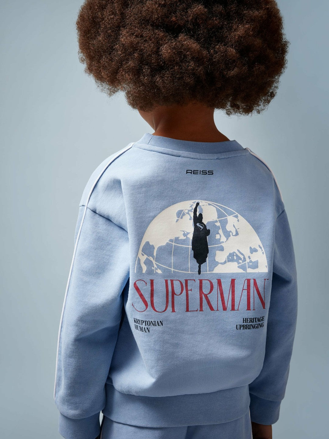 13-14 yrs Superman Logo Print Sweatshirt Light Blue | Children & Baby