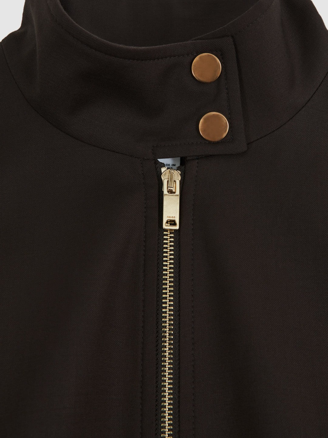 Wool Bomber Jacket Chocolate Brown | Women