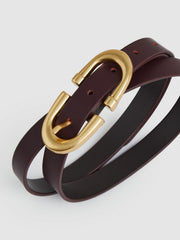 Horseshoe Belt Burgundy | Women