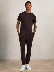 Interlock Jersey Crew Neck T-Shirt Cherry Red | Men