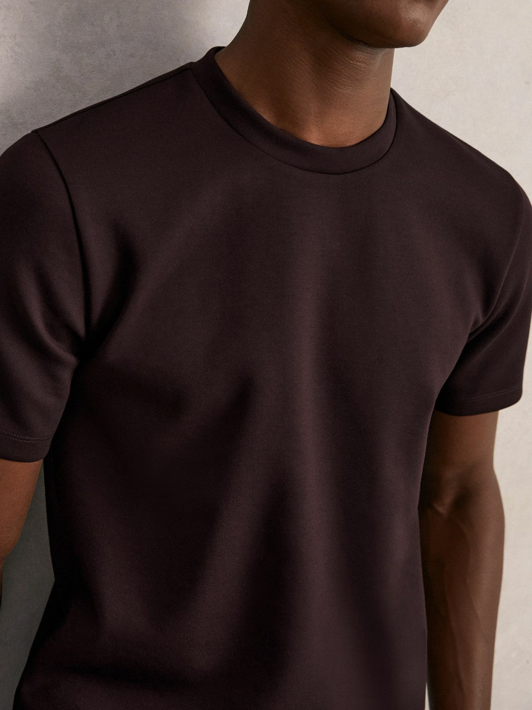 Interlock Jersey Crew Neck T-Shirt Cherry Red | Men
