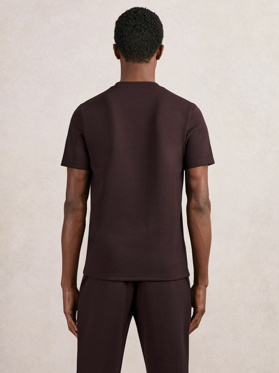 Interlock Jersey Crew Neck T-Shirt Cherry Red | Men