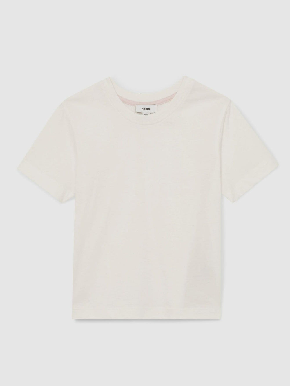9-13 yrs Cotton Crew Neck T-Shirt Ivory | Children & Baby