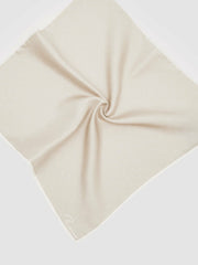 Silk Polka Dot Pocket Square Champagne | Men