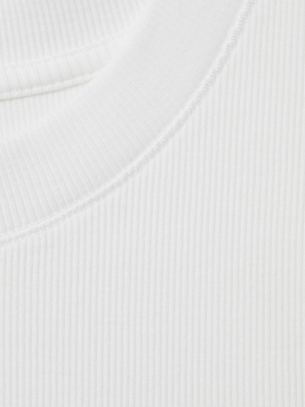 Ribbed Ruched Waist Vest White | Women