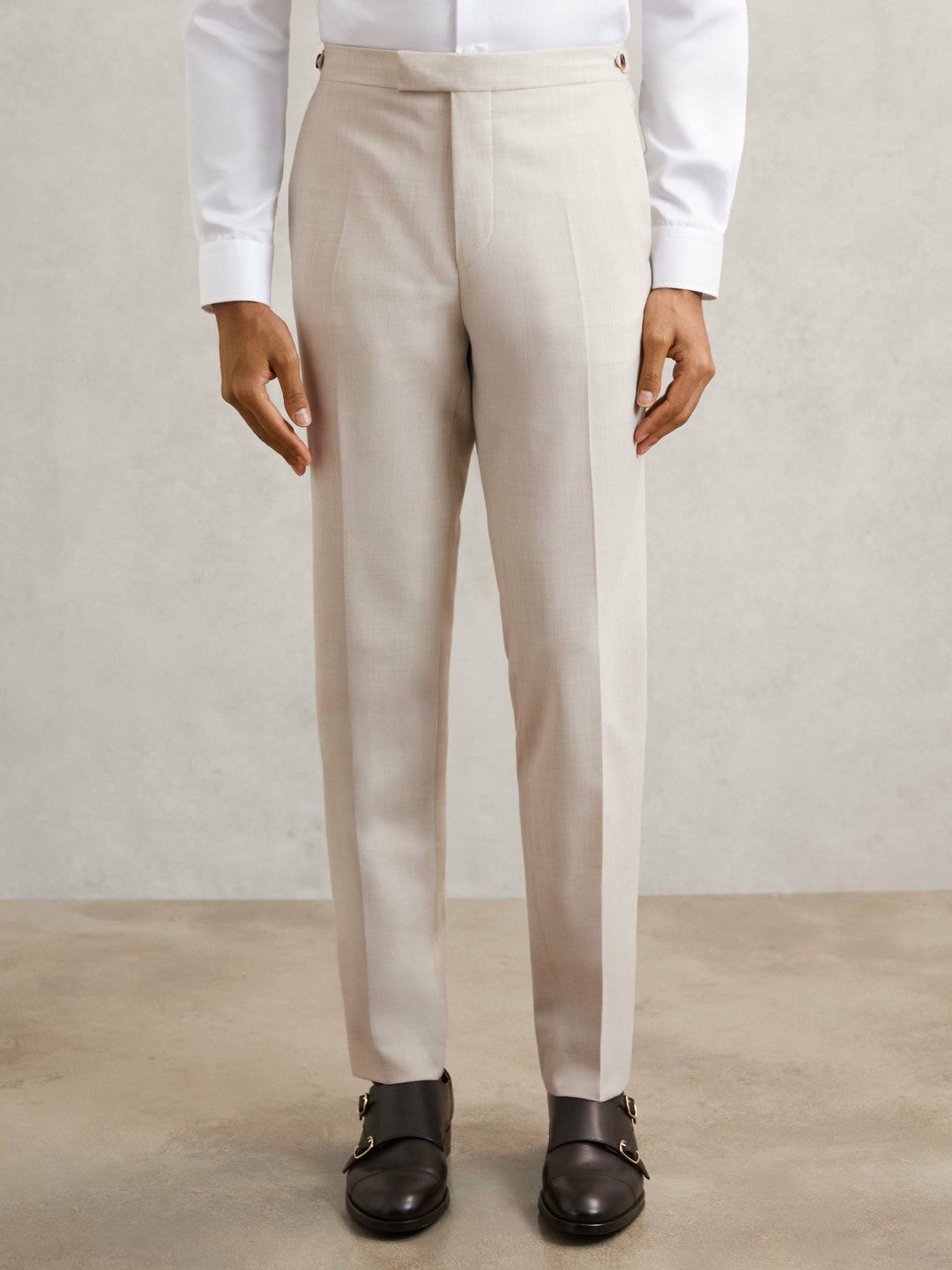 Slim-Fit Textured Suit Trousers With Wool Stone | Men