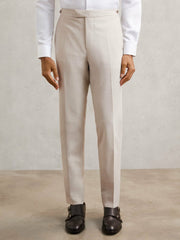 Slim-Fit Textured Suit Trousers With Wool Stone | Men