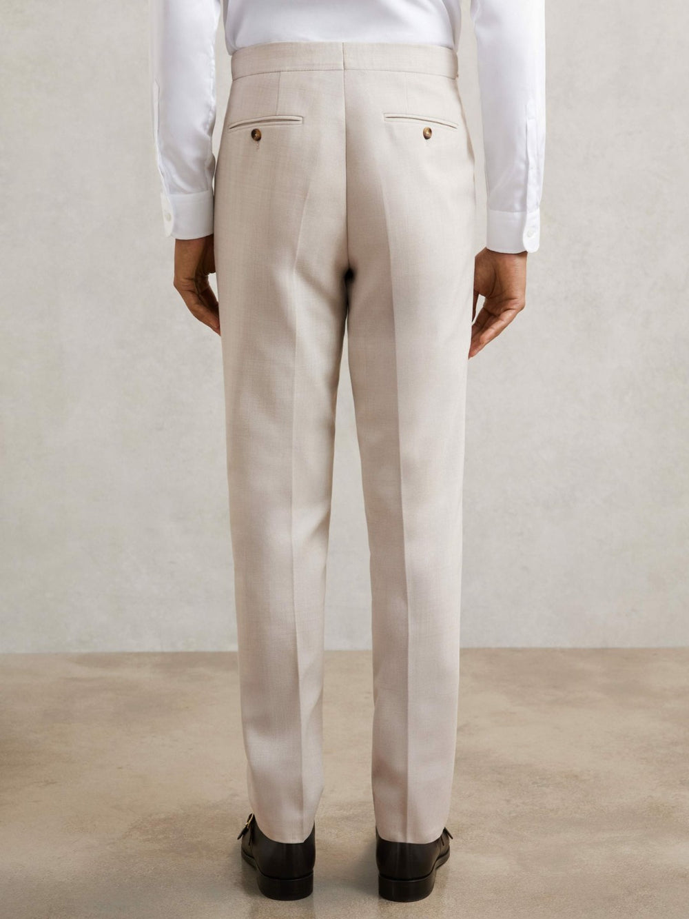 Slim-Fit Textured Suit Trousers With Wool Stone | Men