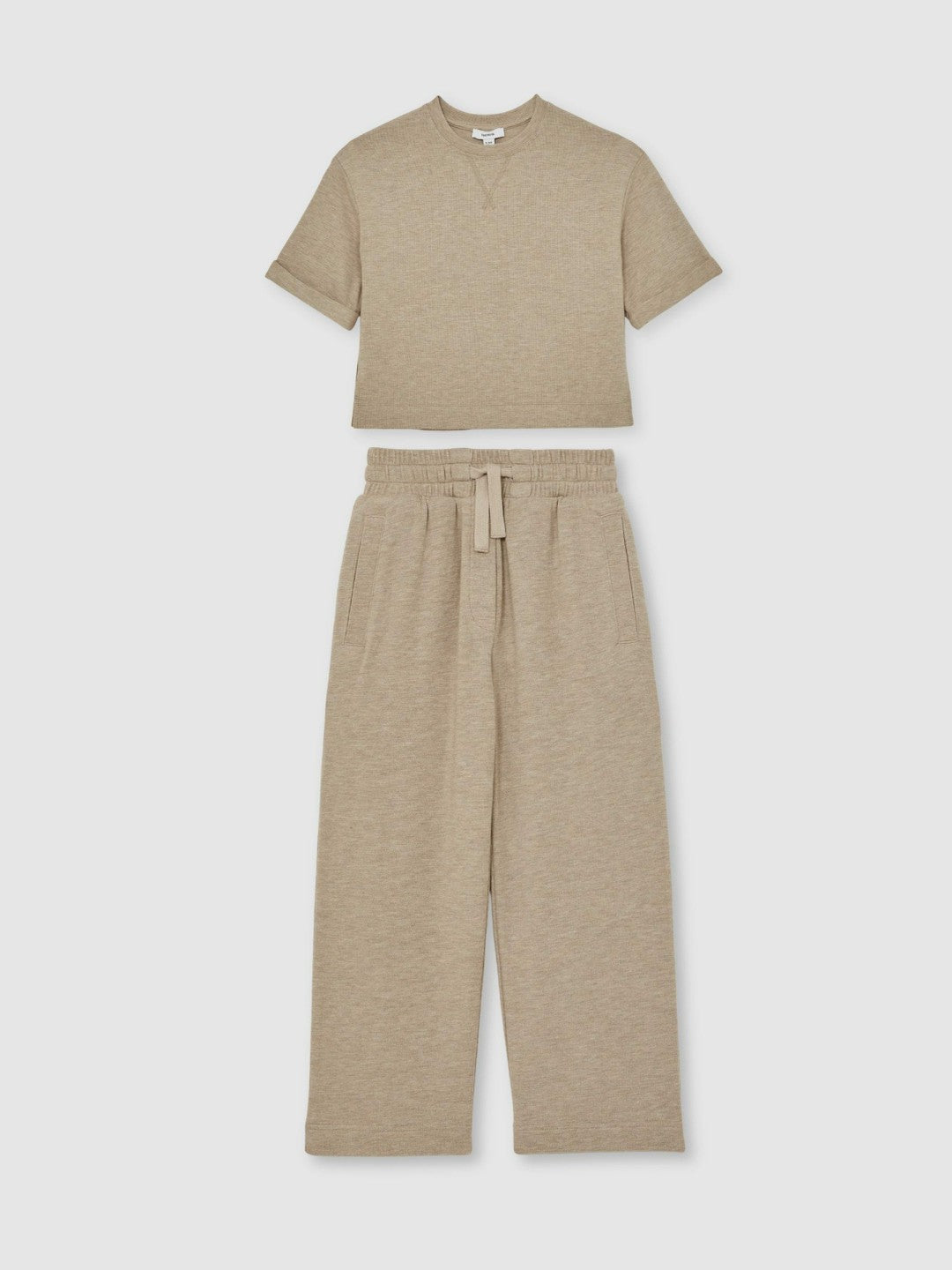 13-14 yrs Top And Trousers Lounge Set Oatmeal | Children & Baby