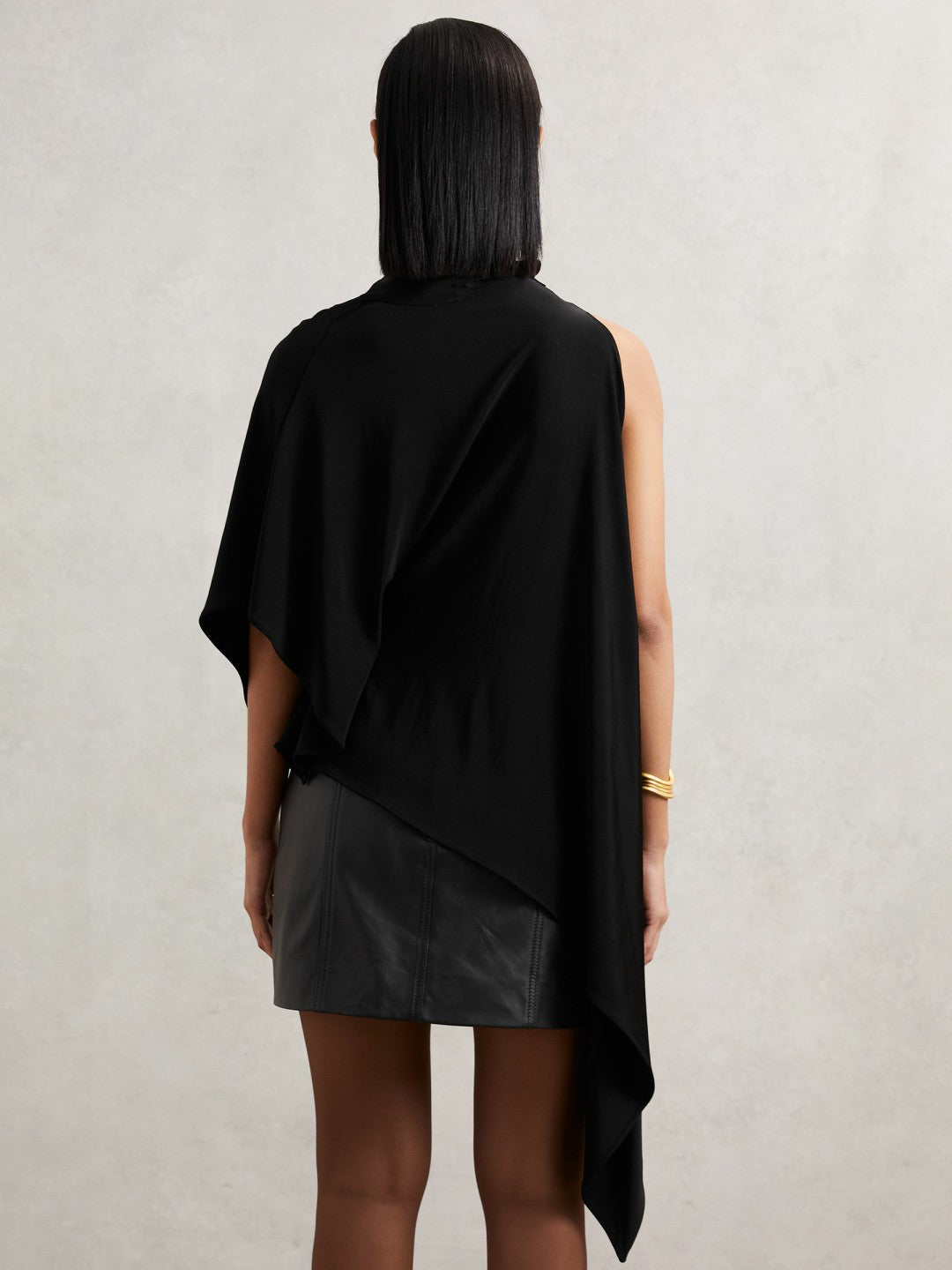 Cape Detail Top Black | Women