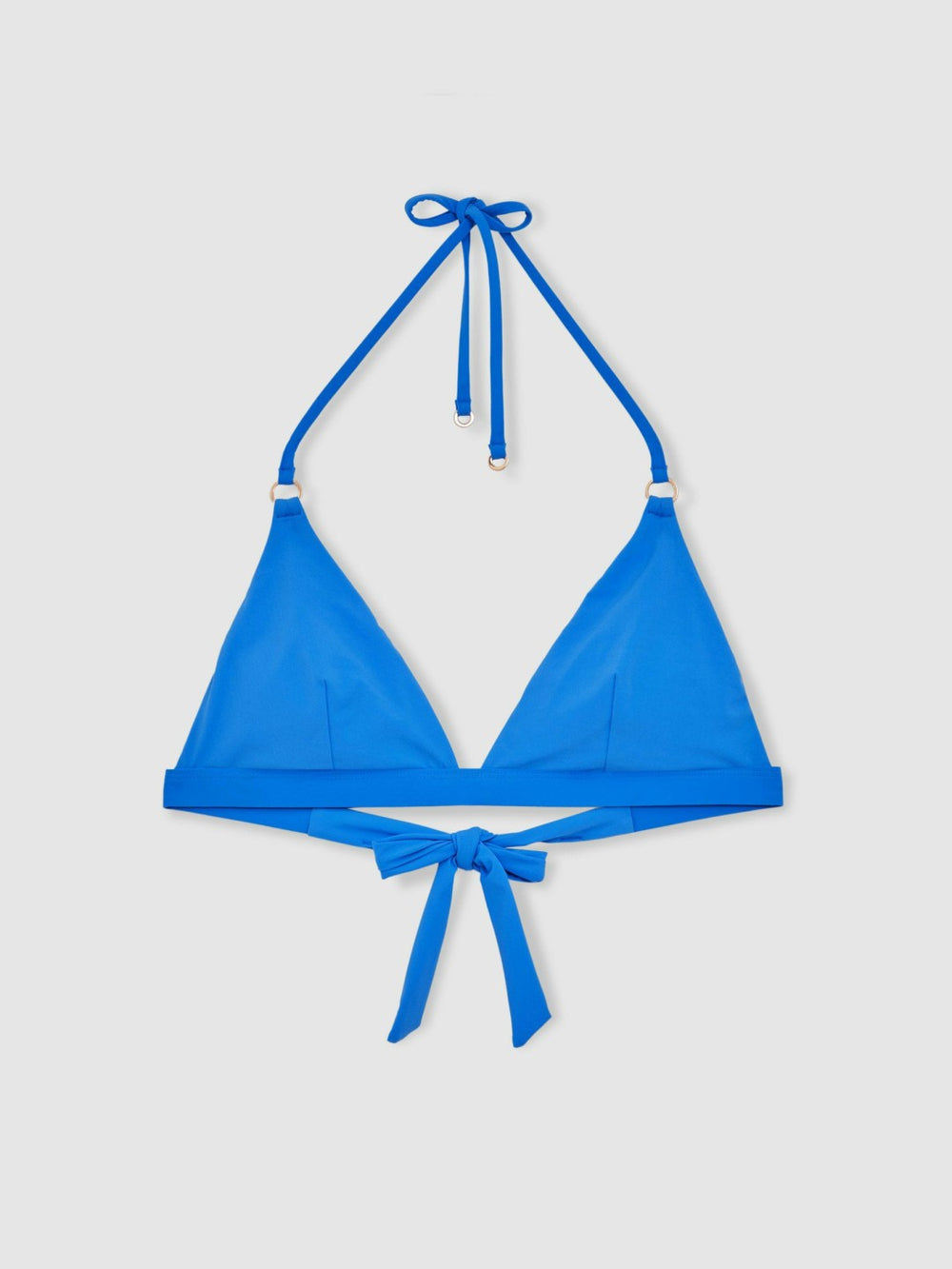 Triangle Halterneck Bikini Top Cornflower Blue | Women