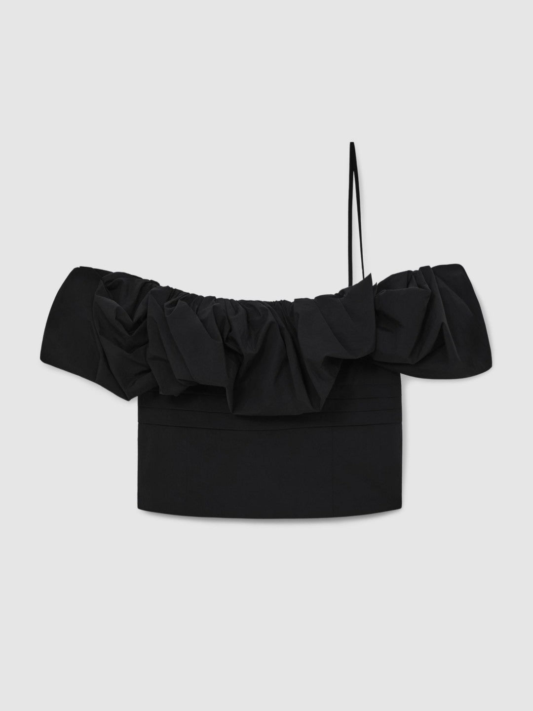 Sculptural Strapless Top Black | Women