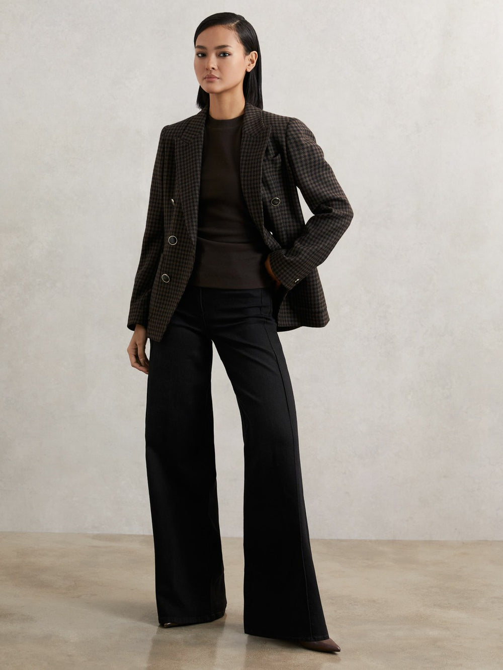 Ribbed Ruched Waist Vest Chocolate | Women