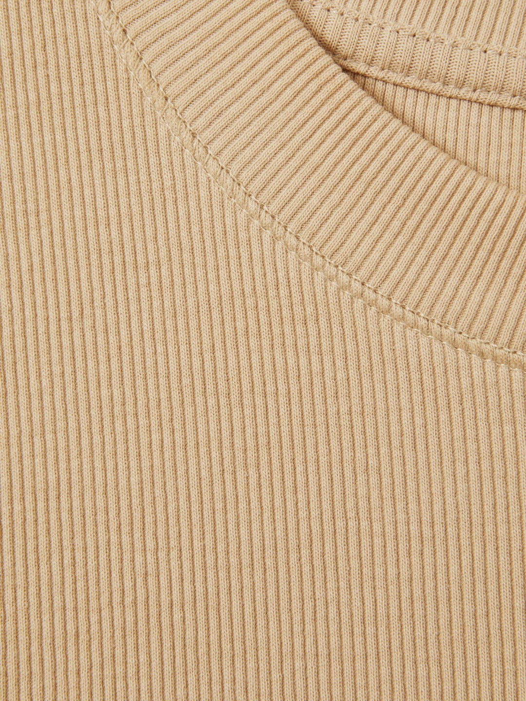 Fine-Rib Ruched Vest Top Camel | Women