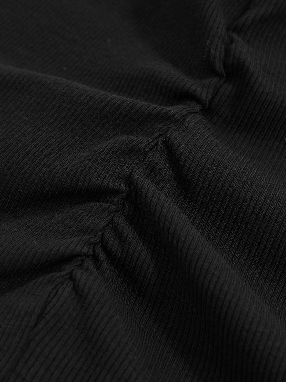 Ribbed Ruched Waist Vest Black | Women