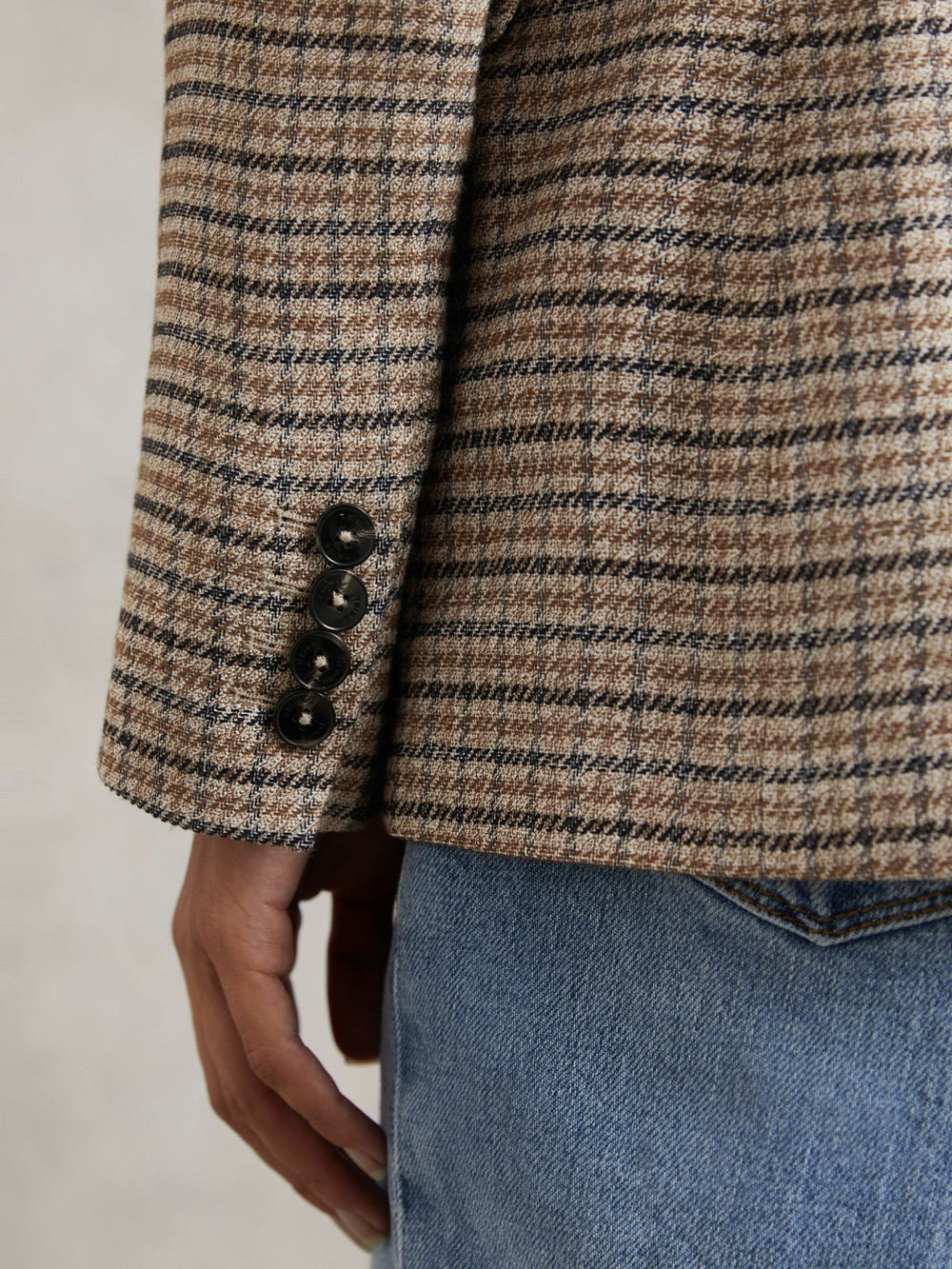 Jacket Neutral Check | Women