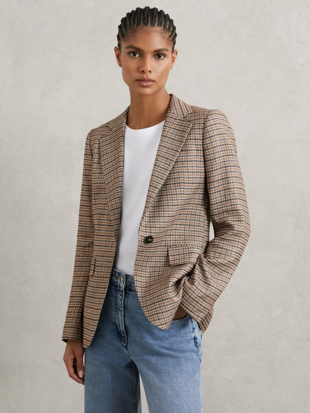 Jacket Neutral Check | Women