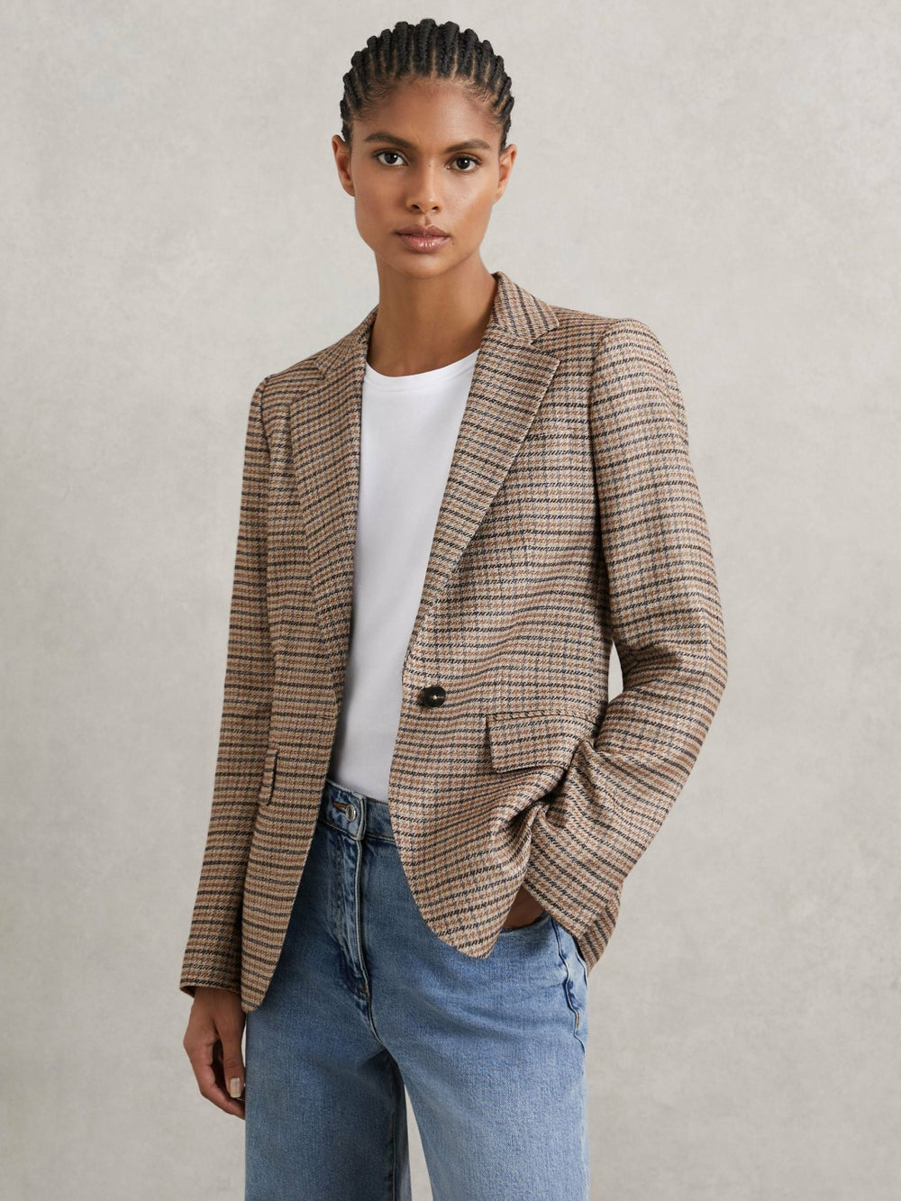 Jacket Neutral Check | Women