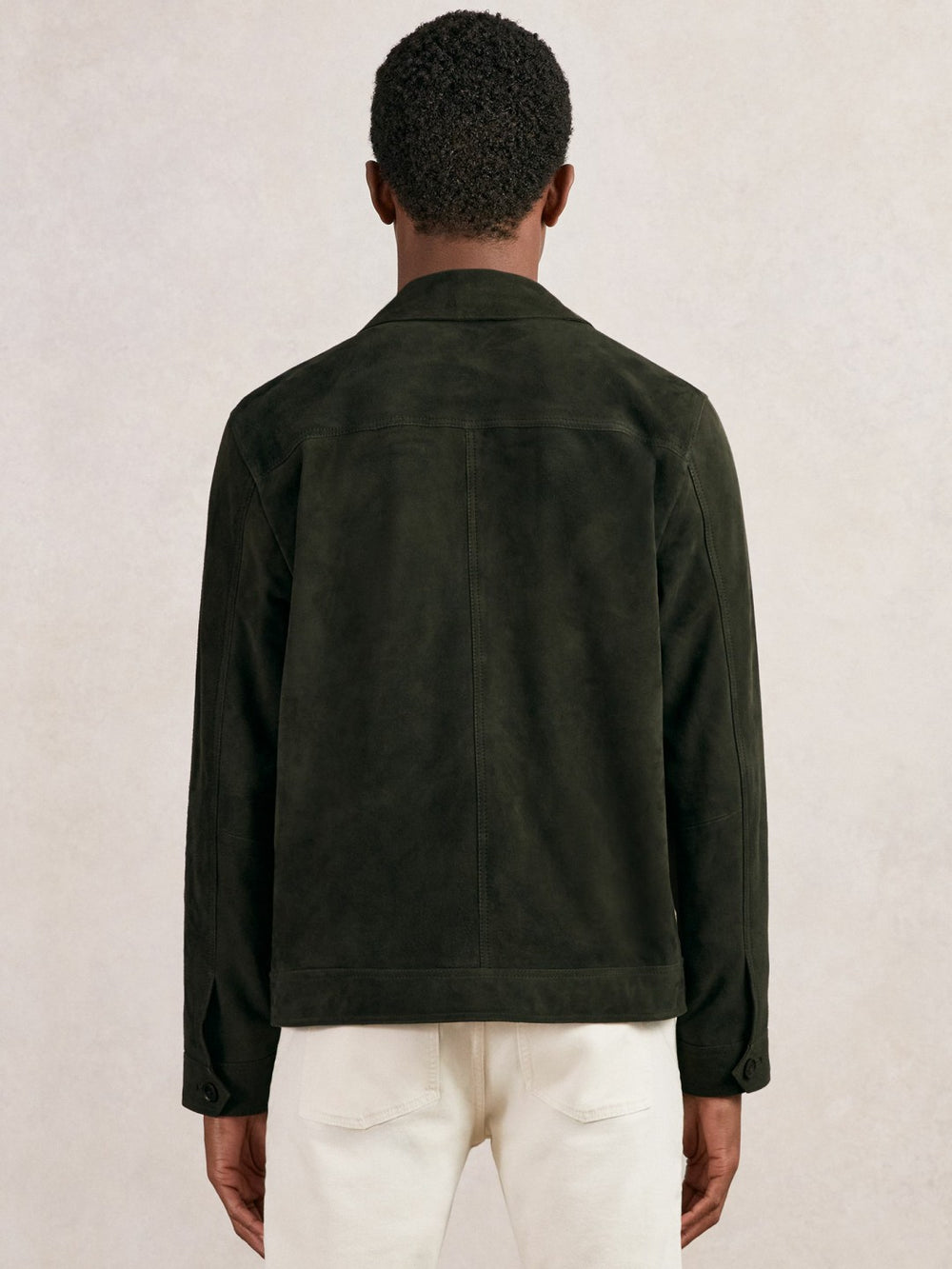Suede Worker Jacket Dark Green | Men