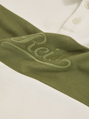 3-9 yrs Cotton Logo-Embroidery Rugby Polo Shirt Forset Green/White | Children & Baby