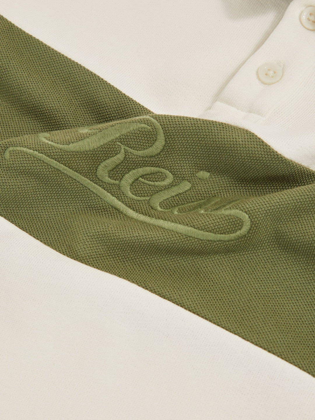 13-14 yrs Cotton Logo-Embroidery Rugby Polo Shirt Forset Green/White | Children & Baby