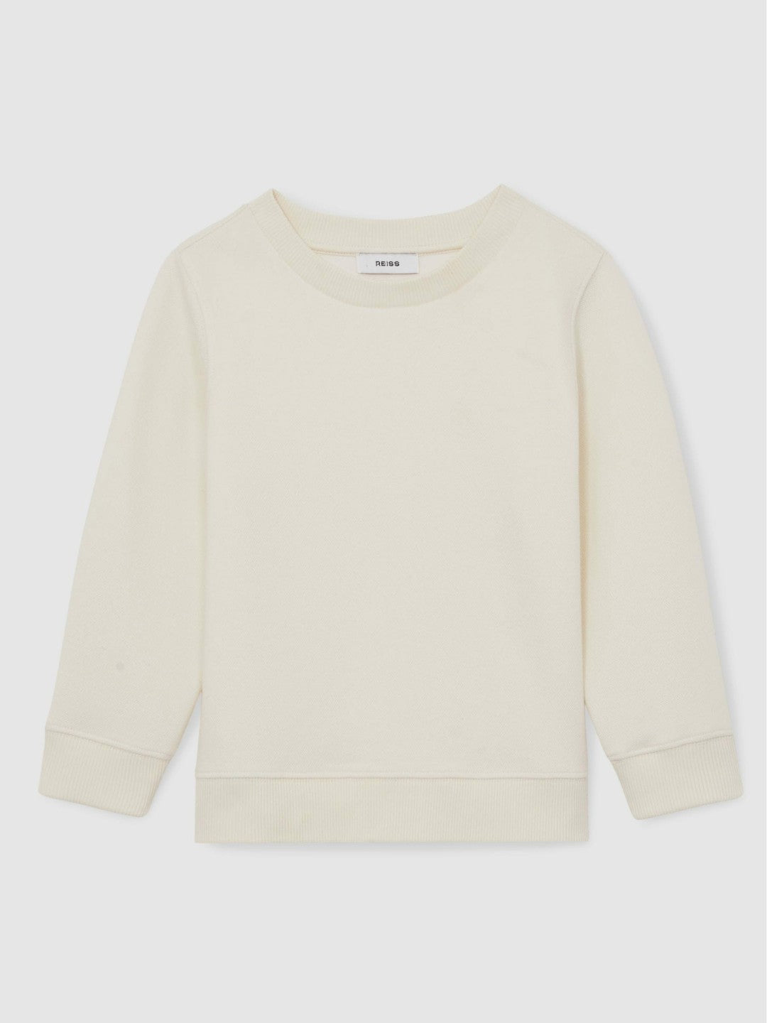 9-13 yrs Cotton-Blend Textured Sweatshirt Off White | Children & Baby