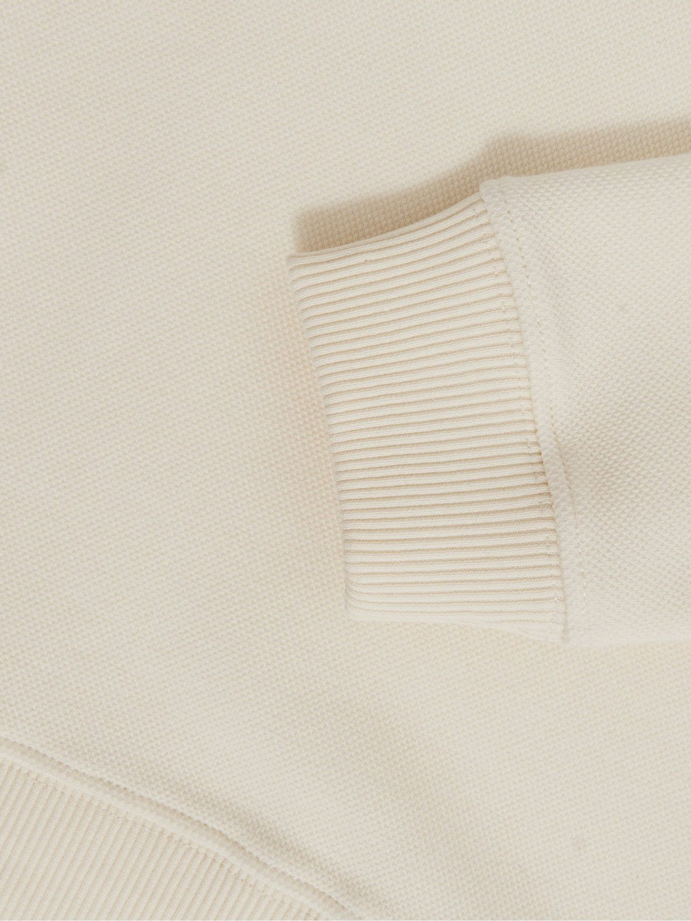 9-13 yrs Cotton-Blend Textured Sweatshirt Off White | Children & Baby
