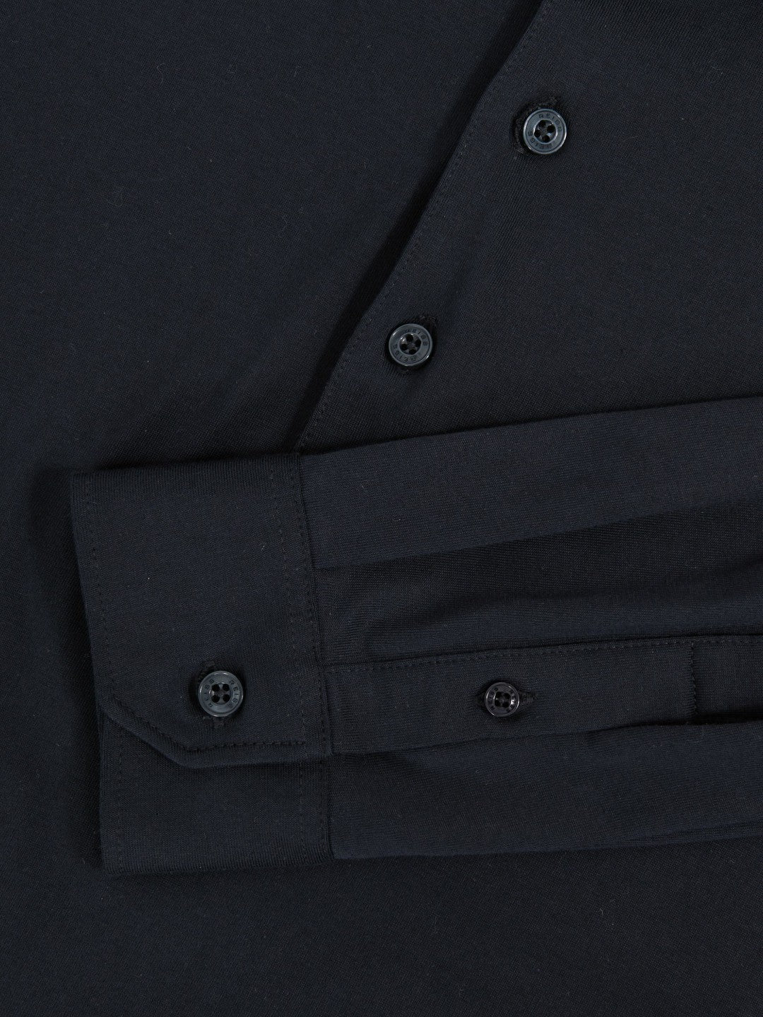 Cotton-Jersey Long Sleeve Polo Shirt Navy | Men