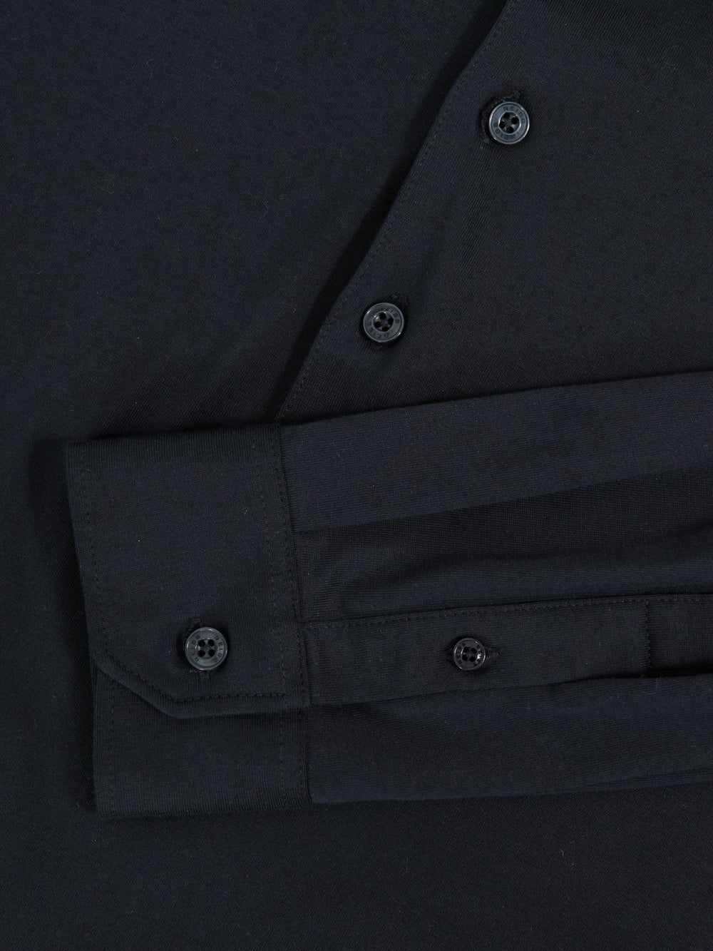 Cotton-Jersey Long Sleeve Polo Shirt Navy | Men