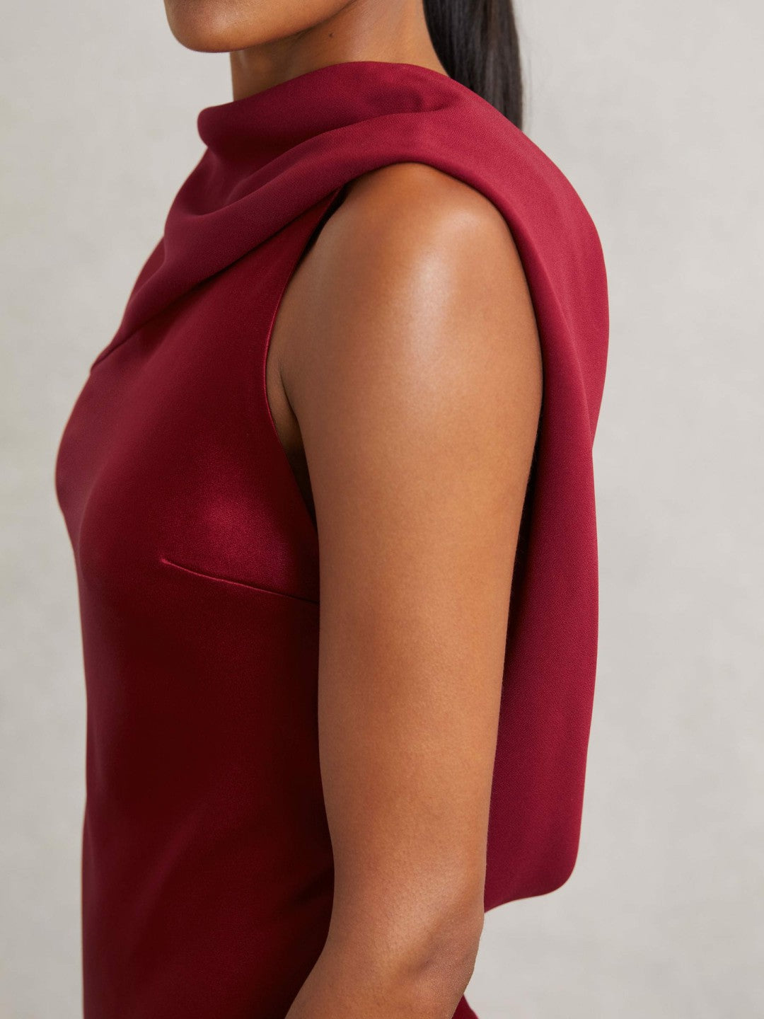 Back Detail Midi Dress Red | Women