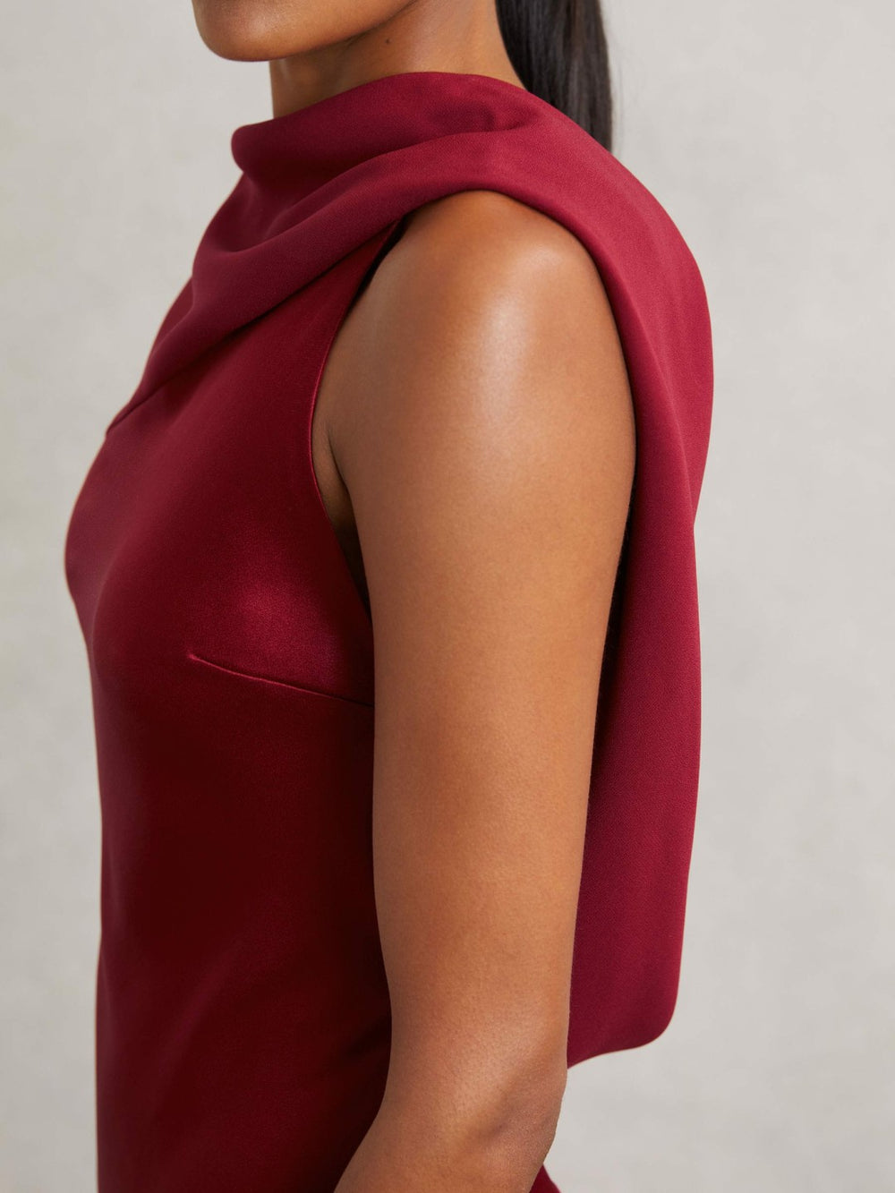 Back Detail Midi Dress Red | Women