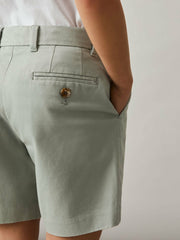 3-9 yrs Cotton Chino Shorts with Stretch Pistachio | Children & Baby