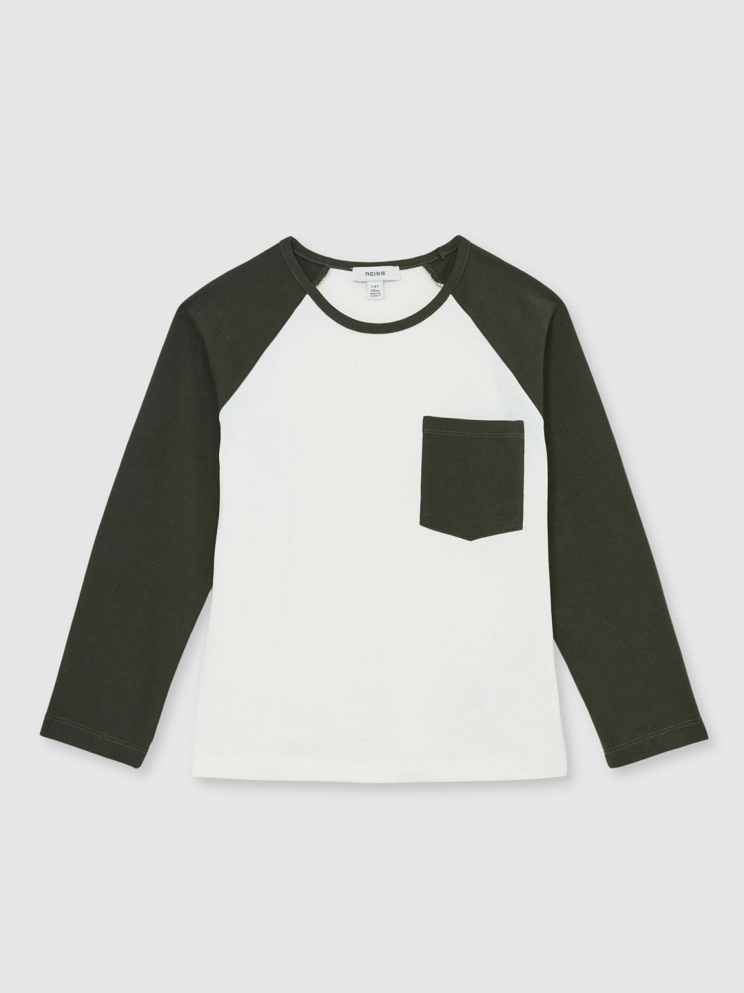 3-9 yrs Cotton Colour-Block Long-Sleeve T-Shirt Green | Children & Baby
